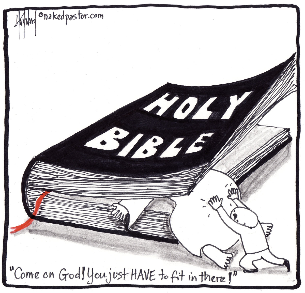 God Fit Digital Cartoon - by nakedpastor
