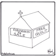 Guilt Forgiveness Digital Cartoon - by nakedpastor