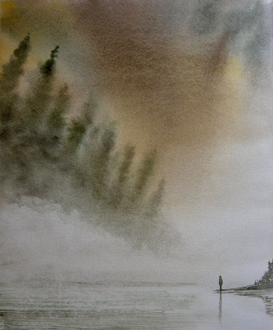 Holy Are These Ghosts Watercolor Print