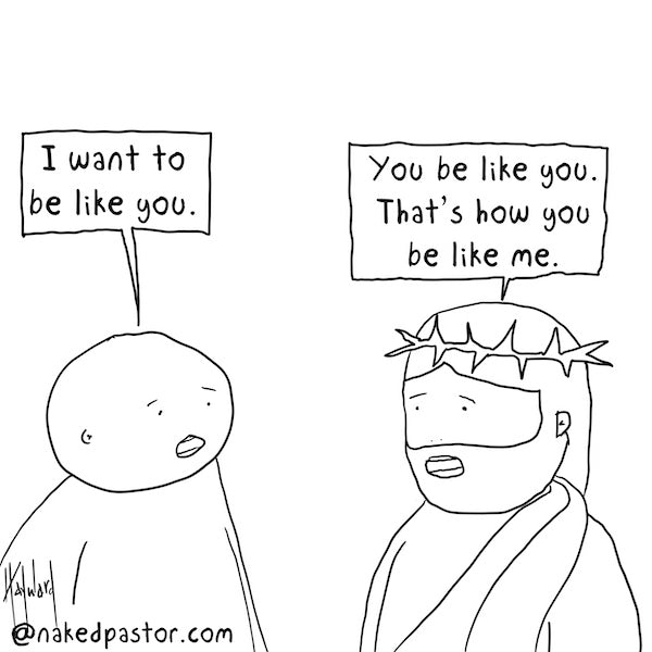 How to Be like Jesus Digital Cartoon - by nakedpastor