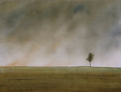 Alone But Not Lonely Watercolor Print