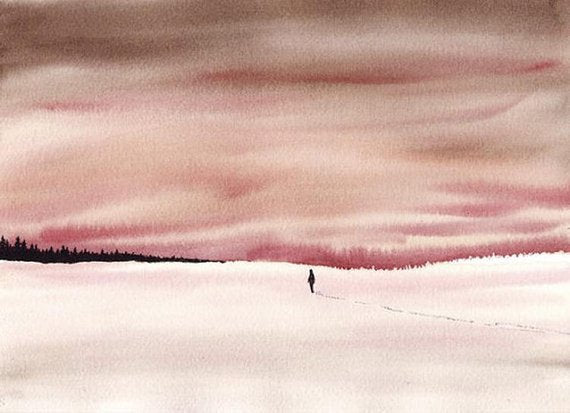 I Need to Leave Watercolor Print-Paintings-nakedpastor