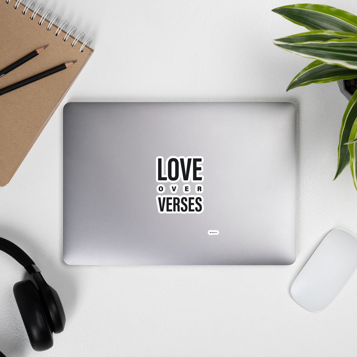 Love Over Verses Bubble-free Sticker - by nakedpastor