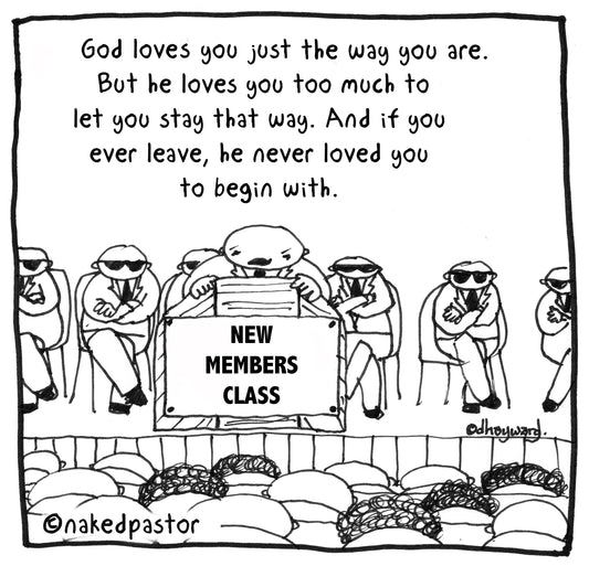God Loves You Too Much Digital Cartoon