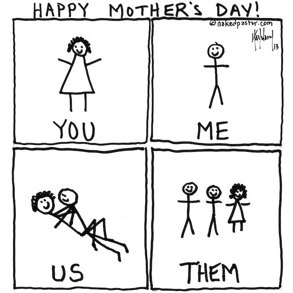 Mother's Day: You Me Us Them Digital Cartoon