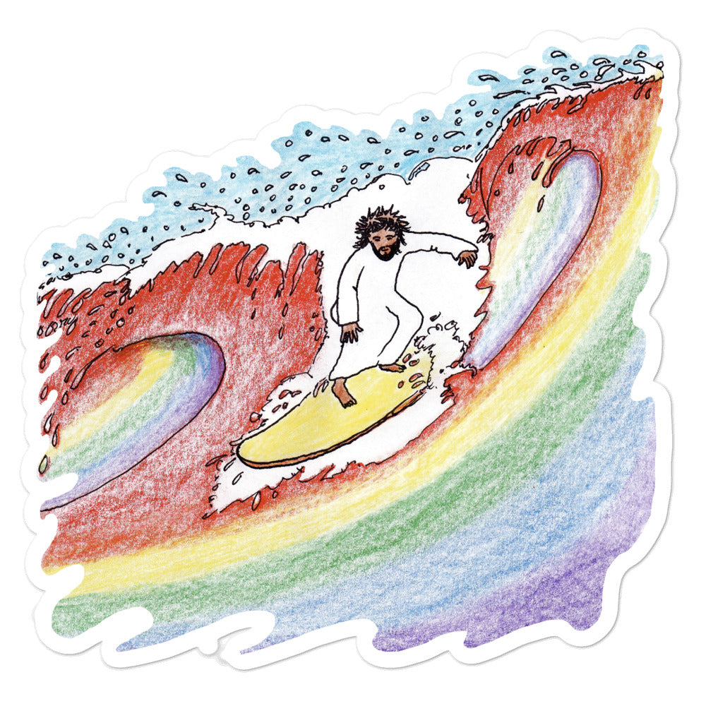 Wave of Gay Theology Stickers