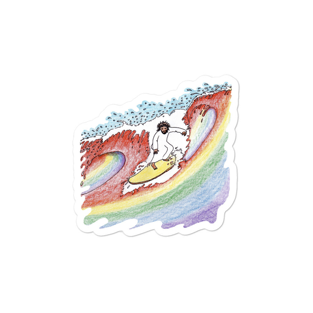 Wave of Gay Theology Stickers