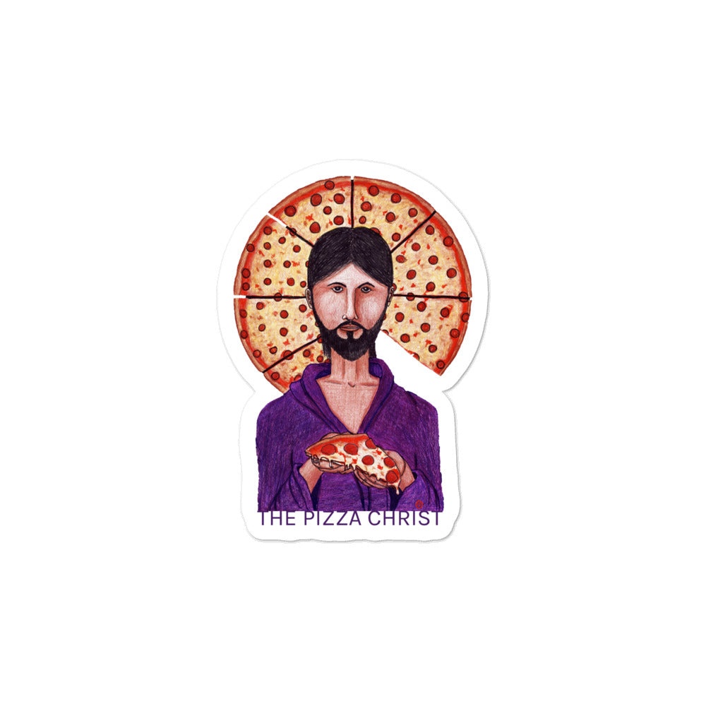 Pizza Christ Sticker