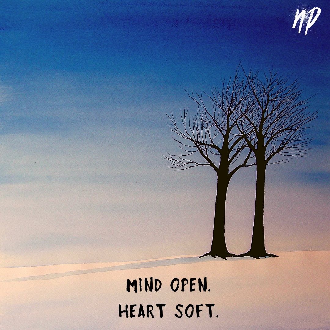 Open Mind Soft Heart Image Digital Cartoon