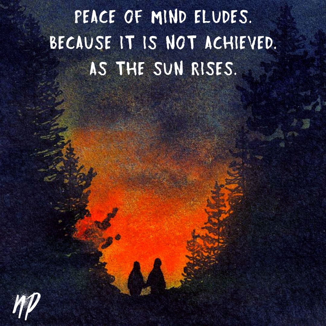 Peace of Mind Eludes Digital Cartoon - by nakedpastor
