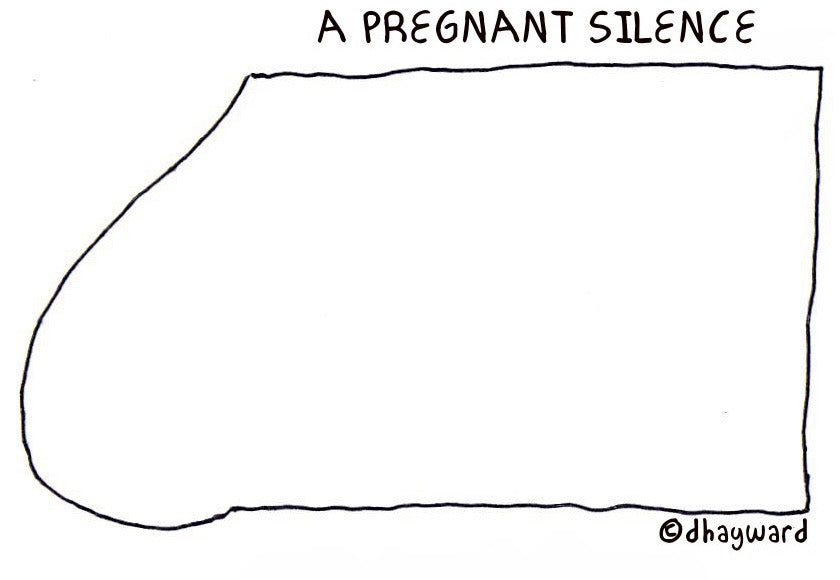 Pregnant silence Digital Cartoon