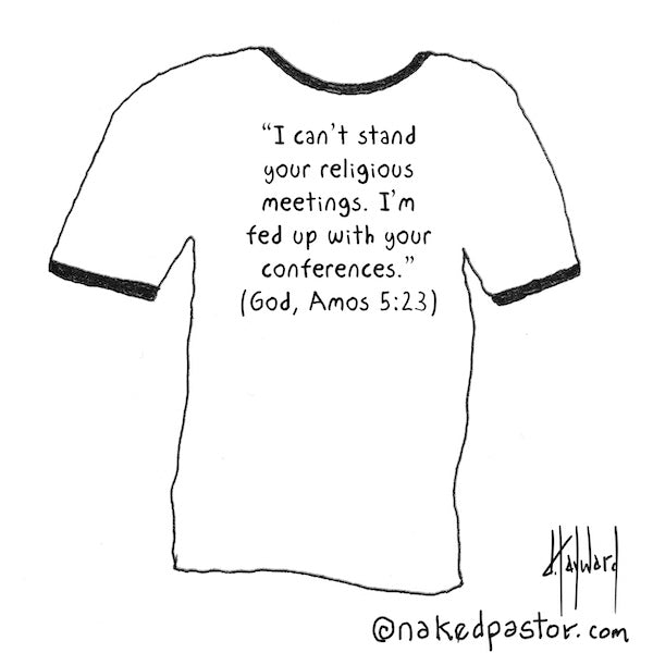 Religious Meetings Digital Cartoon