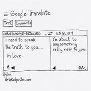 Speaking the Truth in Love Translated Digital Cartoon - by nakedpastor