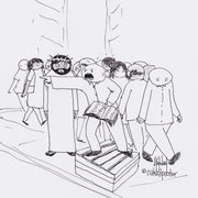 Street Preacher Digital Cartoon - by nakedpastor