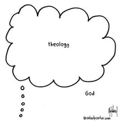 Theology and God Digital Cartoon - by nakedpastor