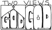 Two Views Digital Cartoon - by nakedpastor