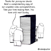 Unspoken Rules Digital Cartoon - by nakedpastor