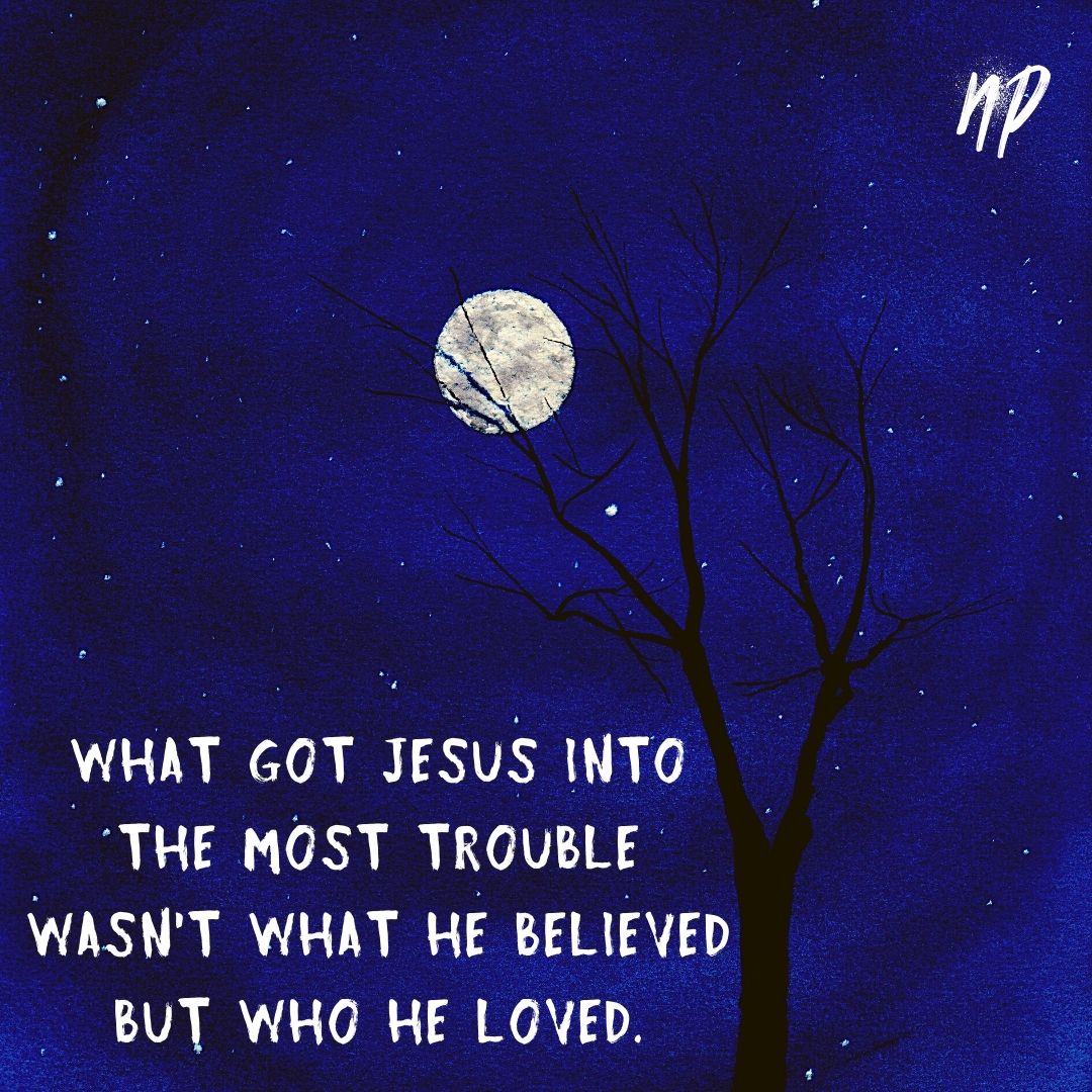 Who He Loved Digital Cartoon - by nakedpastor