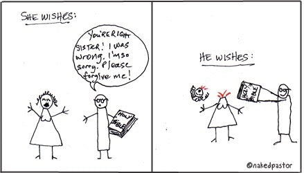 Wishes Digital Cartoon - by nakedpastor