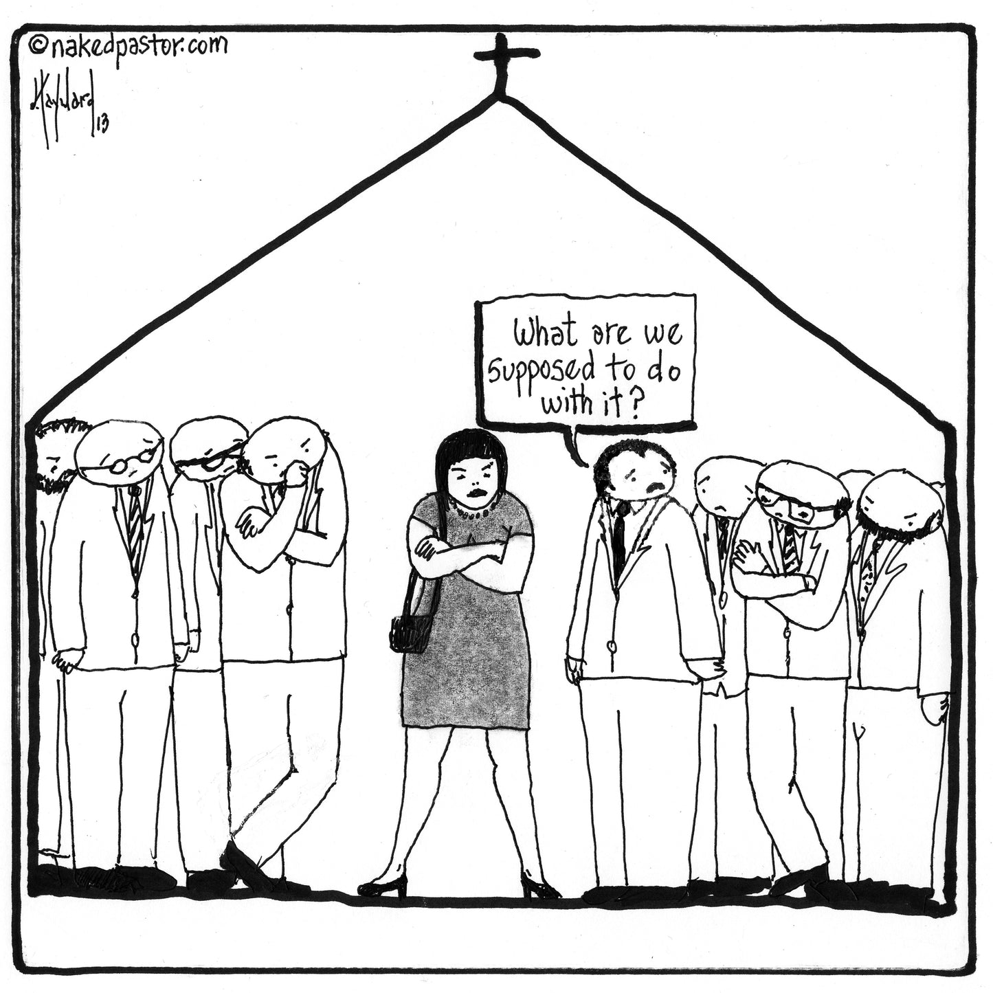 Women in the Church Digital Cartoon