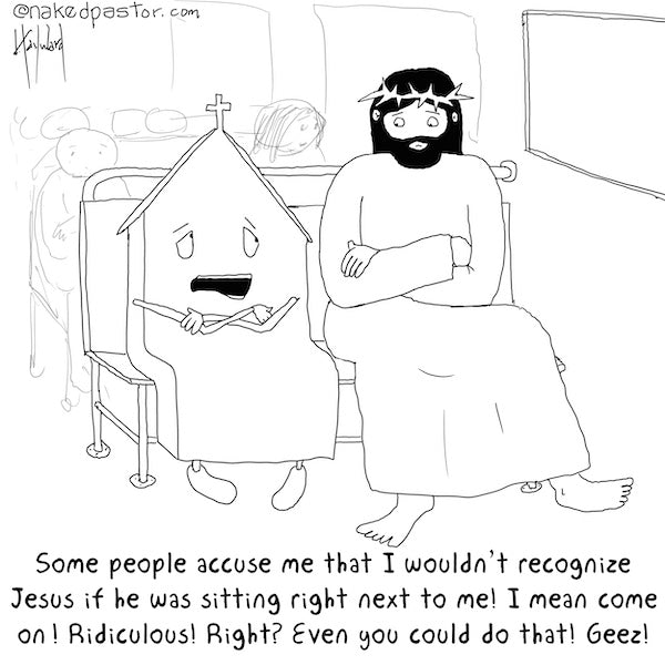 Wouldn't Recognize Jesus Digital Cartoon