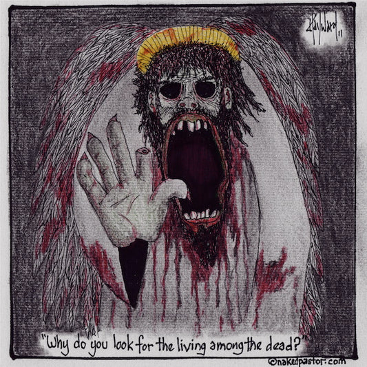 Zombie Angel Digital Cartoon